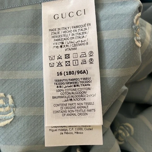 GUCCI Botton Down Shirt NWT - Picture 8 of 8